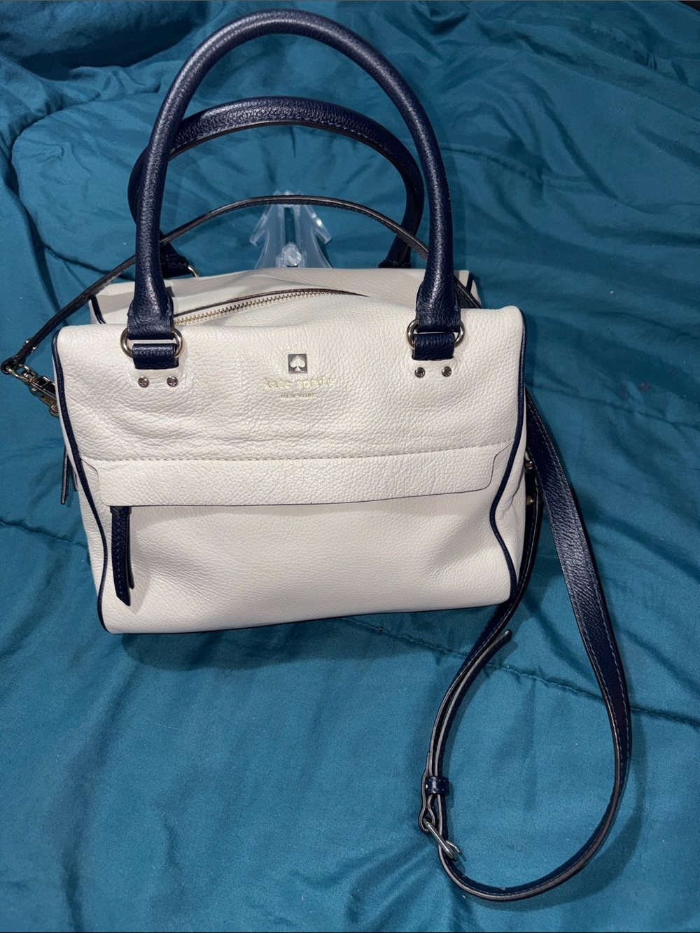 Kate Spade Grant Park Hadlen Leather Satchel Crossbody ** Free Dusty!